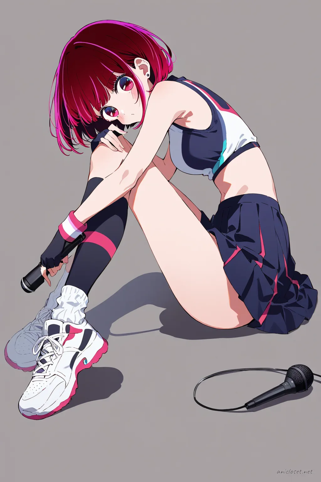 Kana Arima in Idol #04 outfit, anime lookbook illustration