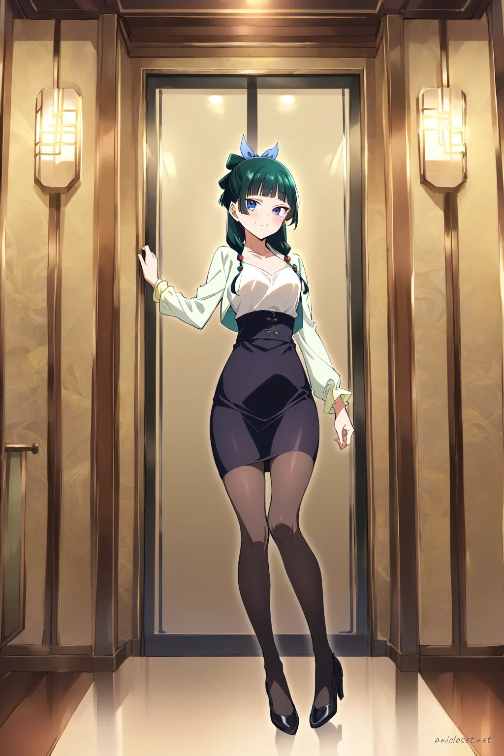 Maomao in Formal #05 outfit, anime lookbook illustration