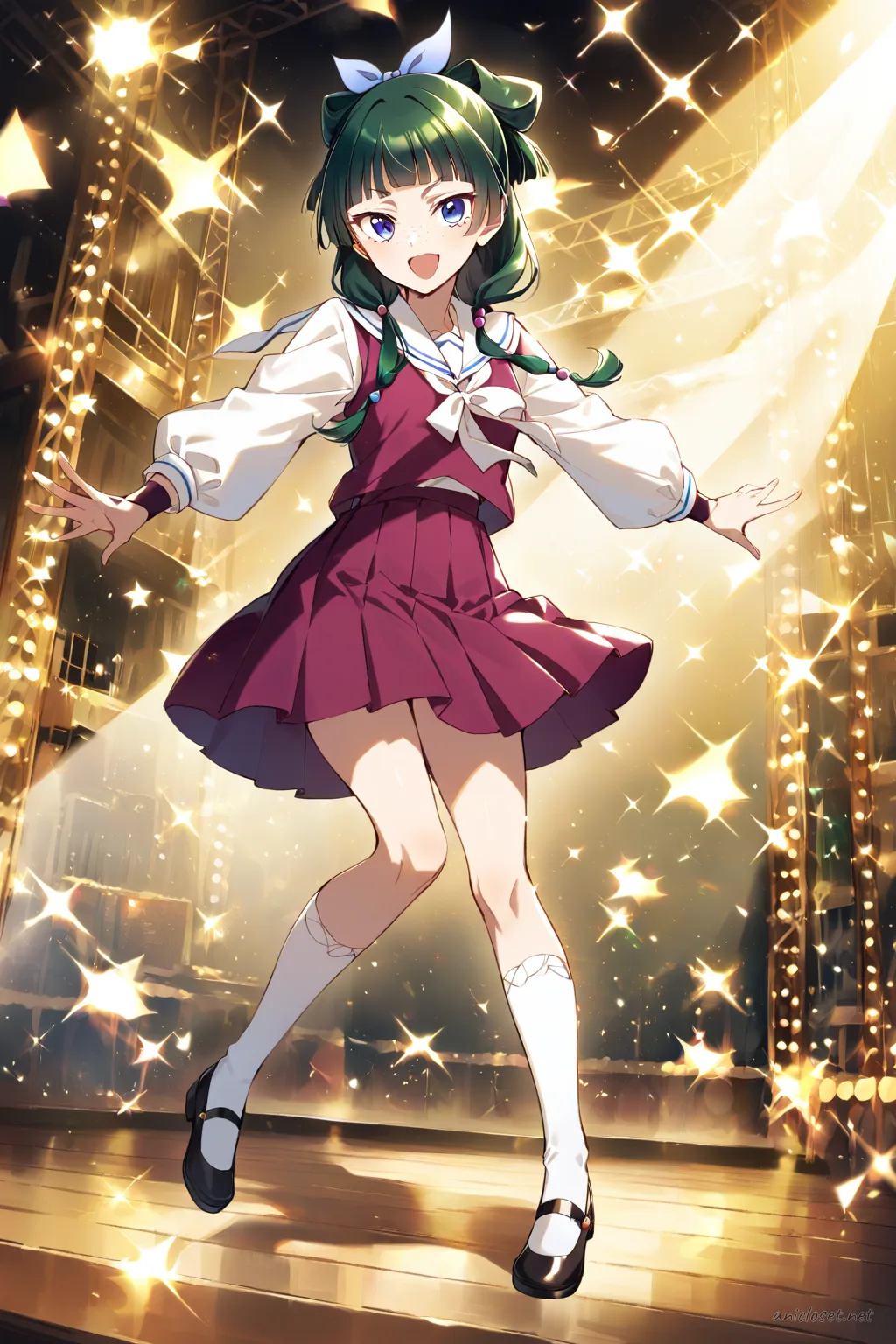 Maomao in Idol #07 outfit, anime lookbook illustration