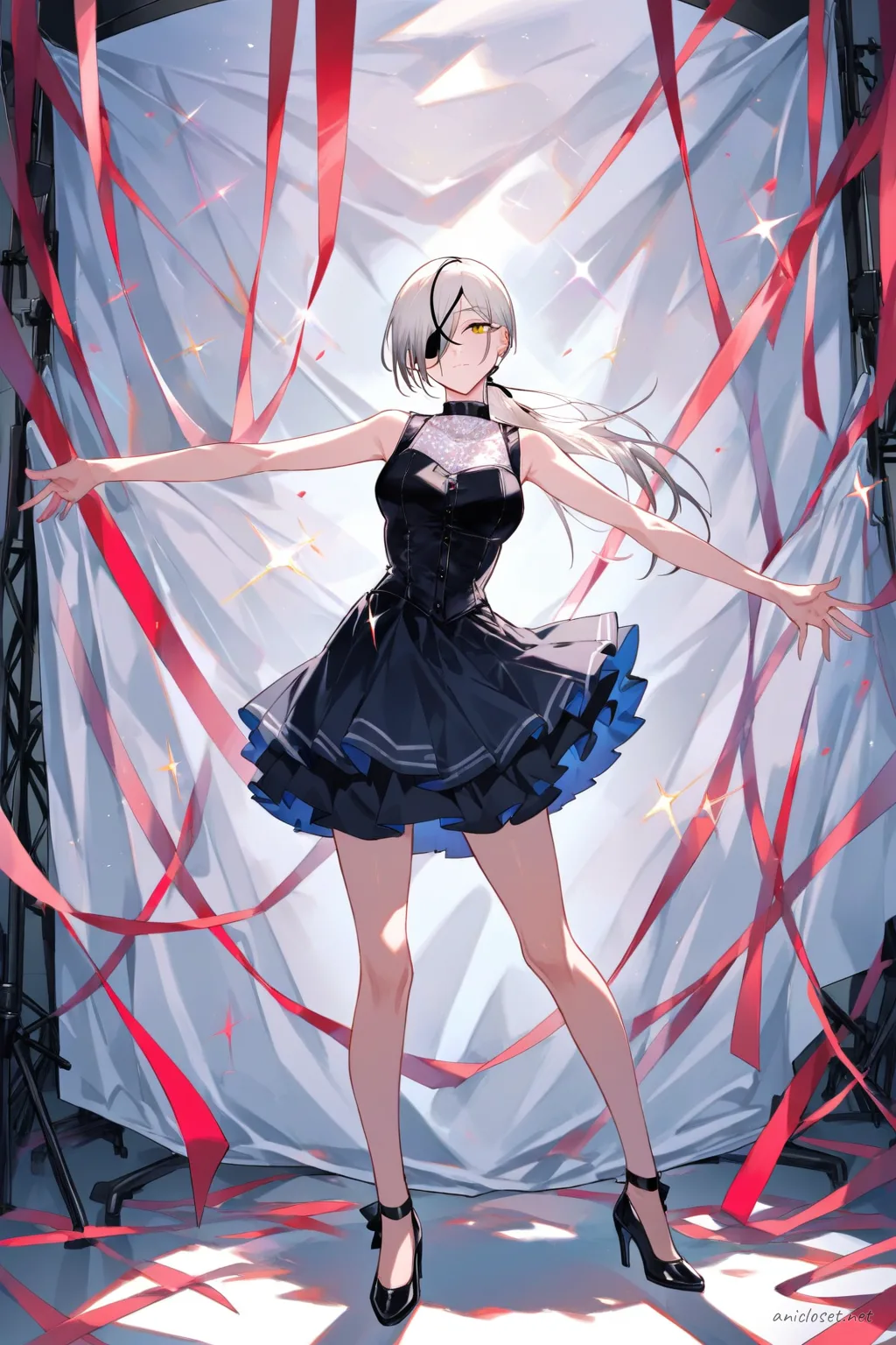 Quanxi in Idol #03 outfit, anime lookbook illustration